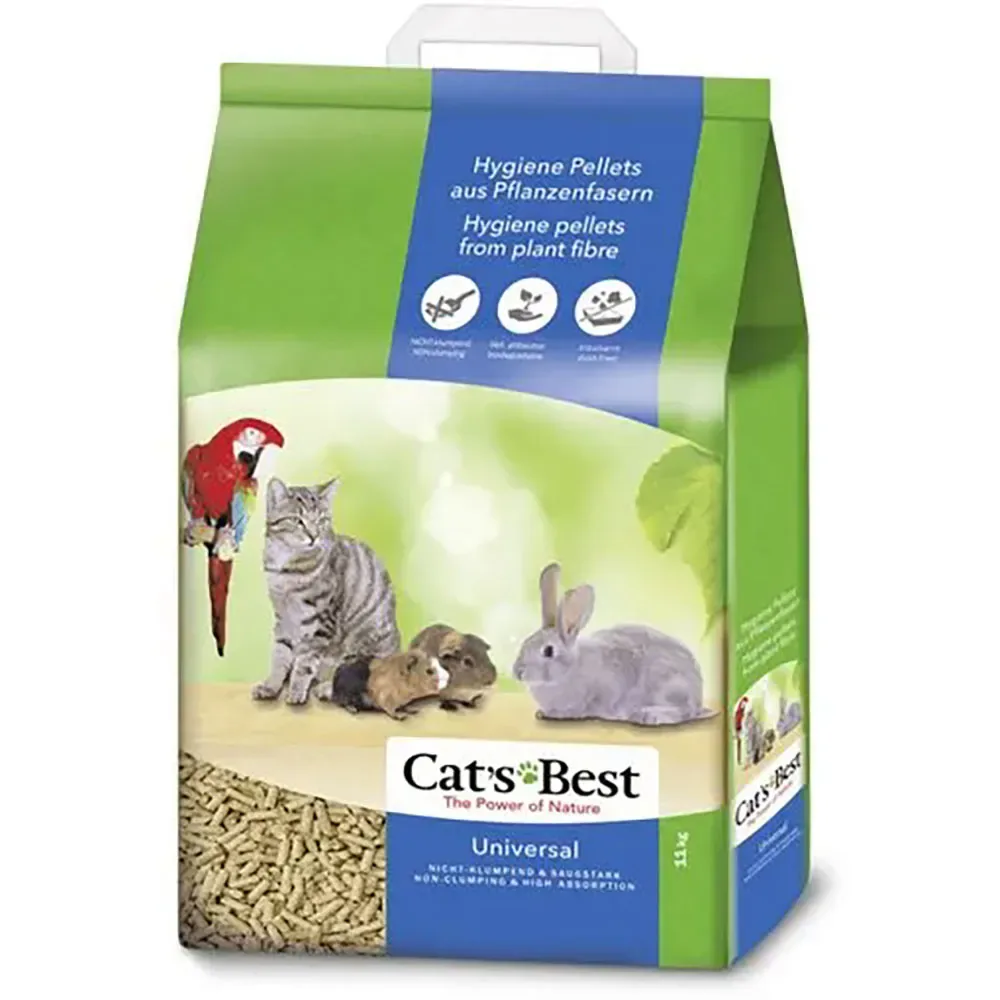 Universal-Pflanzenstreu ohne Bindemittel für Kleintiere 5,5 KG von Cat's Best – Produktfoto
