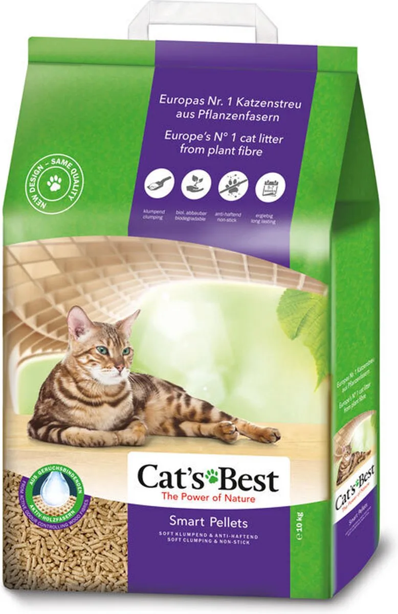 Smart Pellets - Kattenbakvulling -20ltr/10kg van Cat's Best – productfoto