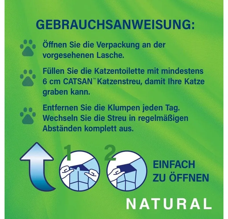 Kattenbakvulling - Natural Klontvormend - 8 L von Catsan – Produktfoto 2 von 4