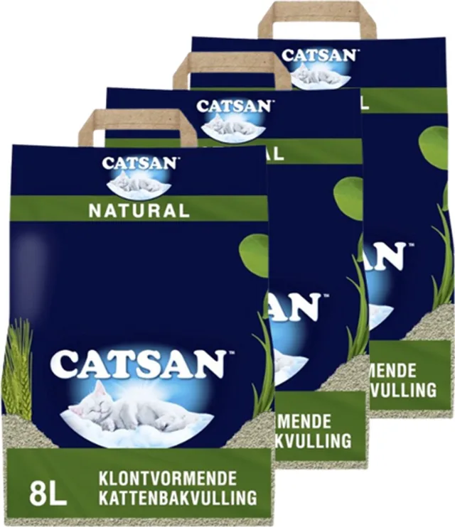 Natural - Kattenbakvulling - 3 x 8 l