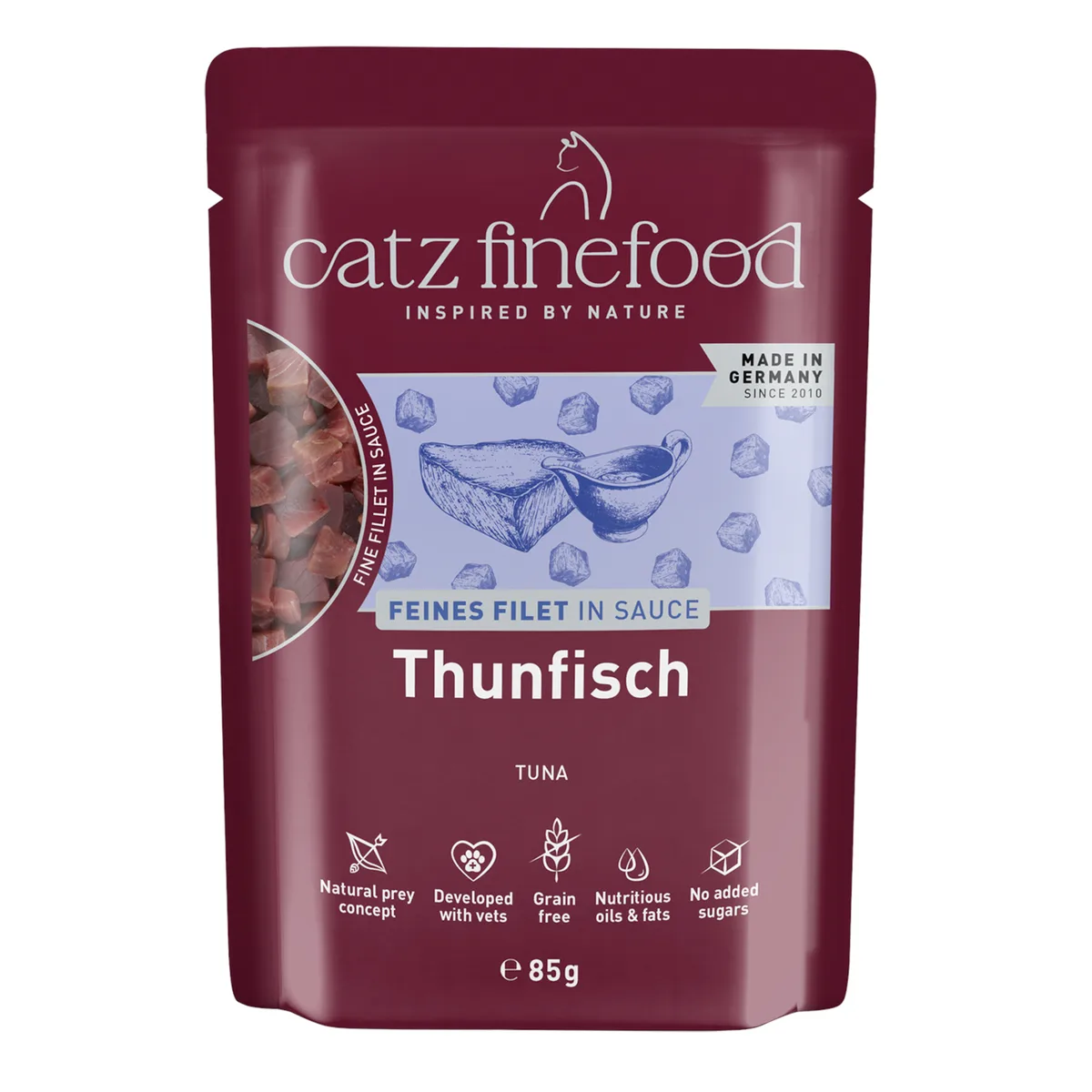 16x85g catz finefood Fijn Filet Tonijn Kattenvoer nat van Catz Finefood – productfoto