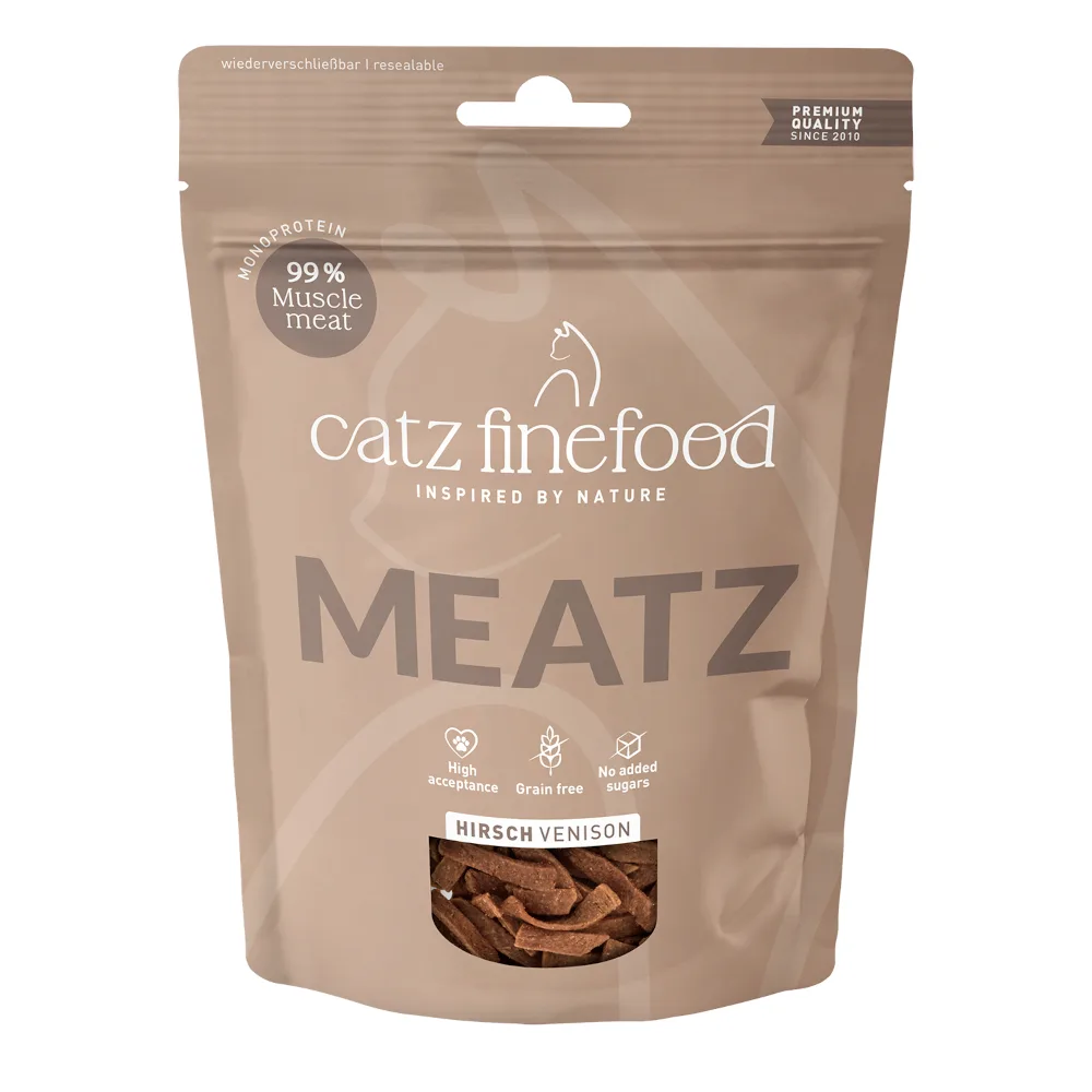 3x45g Kip, Kalfsvlees & Wild catz finefood kattensnack graanvrij van Catz Finefood – productfoto