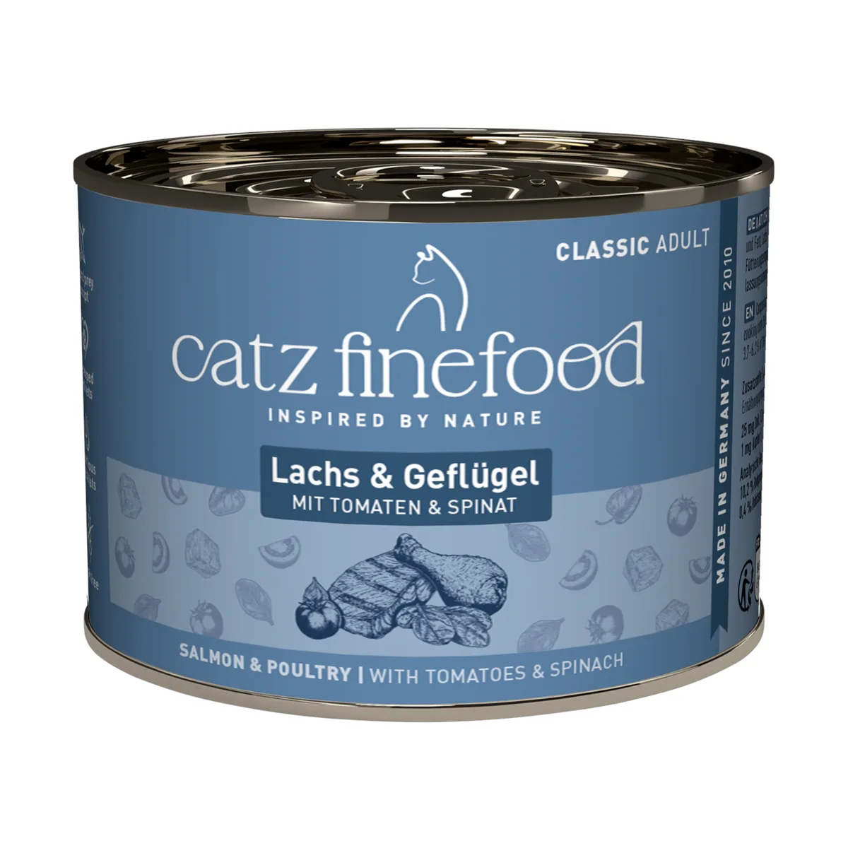 6x 200g in blik, zalm & gevogelte catz finefood kattenvoer nat by Catz Finefood – product photo