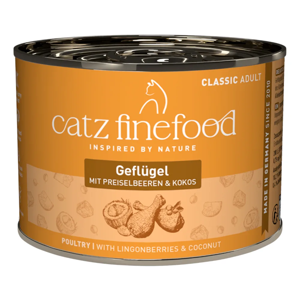 6x200g in blik, Gevogelte catz finefood kattenvoer nat by Catz Finefood – product photo