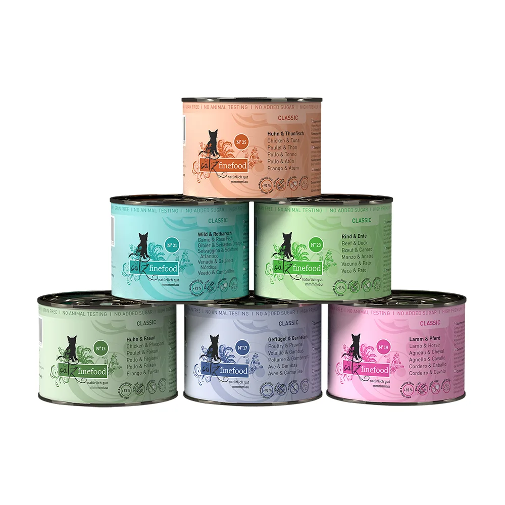 6x200g Proefpakket I catz finefood Kattenvoer van Catz Finefood – productfoto