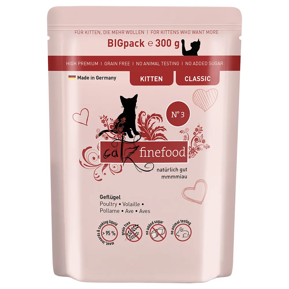 6x300g catz finefood Kitten Gevogelte kattenvoer nat by Catz Finefood – product photo