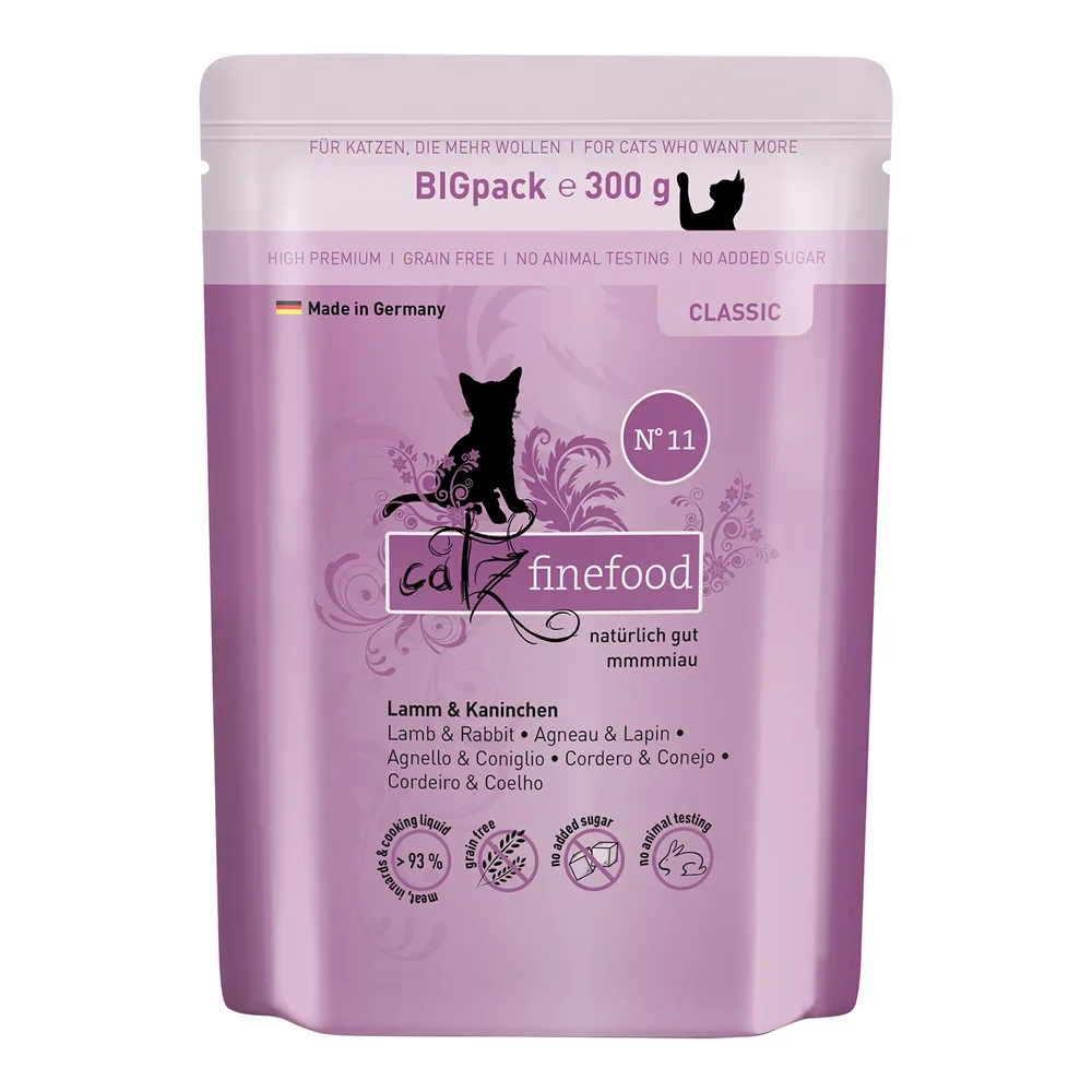 6x300g catz finefood Lam & Konijn Nat kattenvoer de Catz Finefood – photo produit