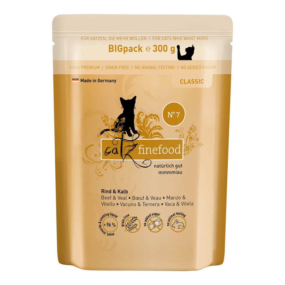 6x300g catz finefood Rund & Kalf Nat kattenvoer by Catz Finefood – product photo