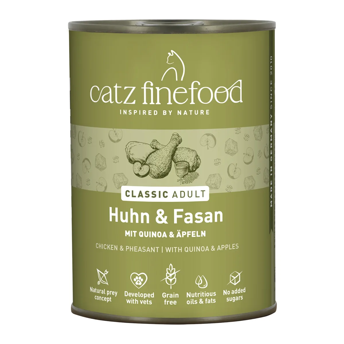 6x400g Blik Kip & Fazant catz finefood Kattenvoer by Catz Finefood – product photo