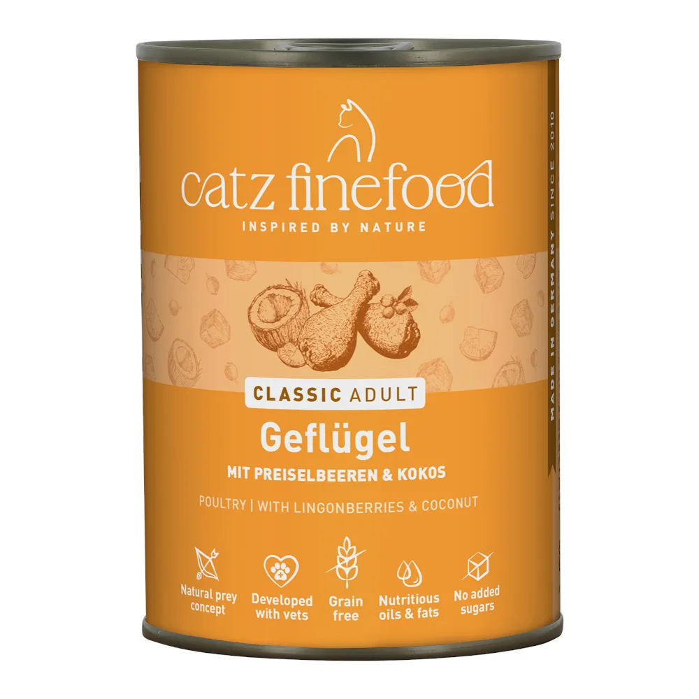 6x400g Gevogelte catz finefood Kattenvoer nat by Catz Finefood – product photo