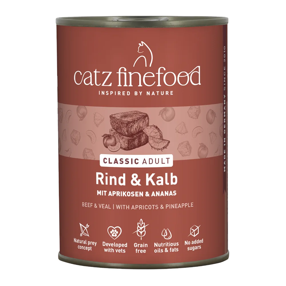 6x400g Rund/Kalf Catz Finefood Kattenvoer by Catz Finefood – product photo