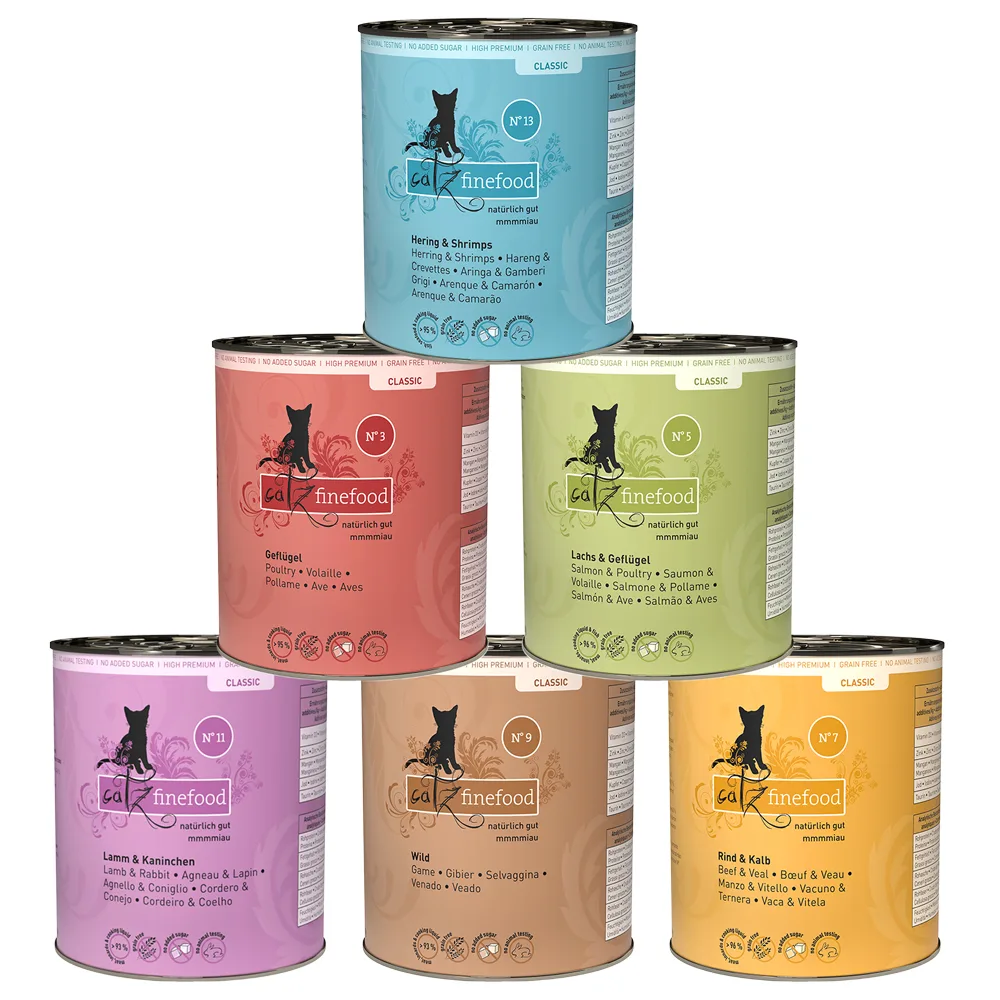 6x800g Proefpakket catz finefood Kattenvoer van Catz Finefood – productfoto