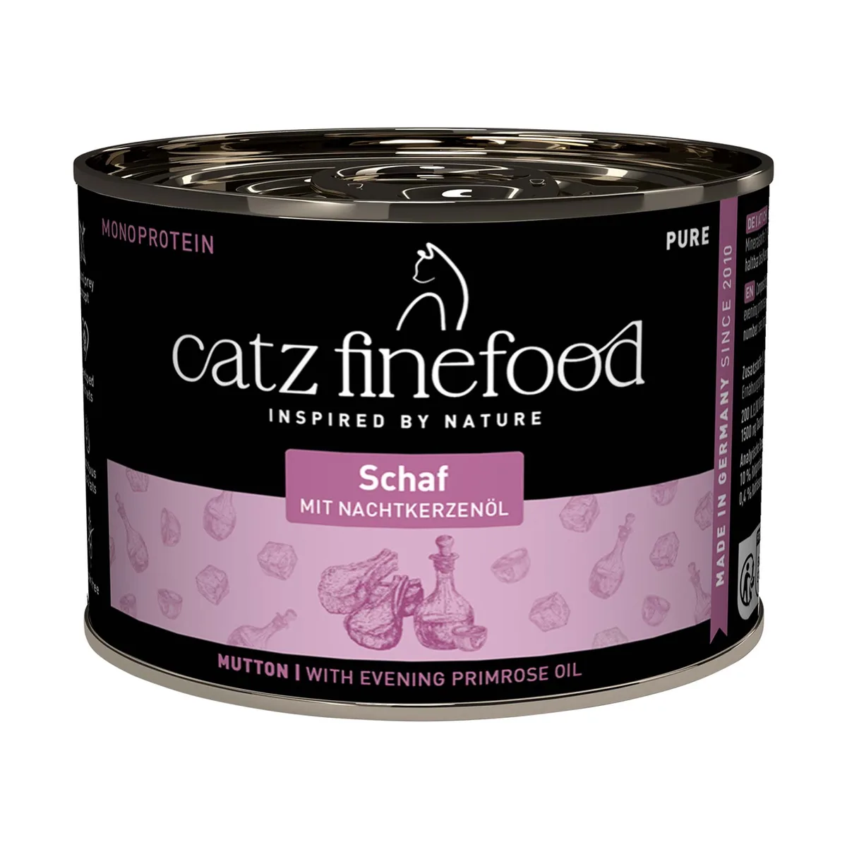 Puur Blikken 6 x 200 Kattenvoer - no. 113 schaap (6 x 200 g) van Catz Finefood – productfoto