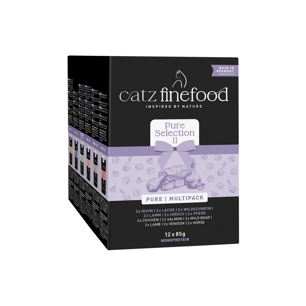 Puur Multipak Maaltijdzakjes 12 x 80/85 g Kattenvoer - Multipak 2 van Catz Finefood – productfoto
