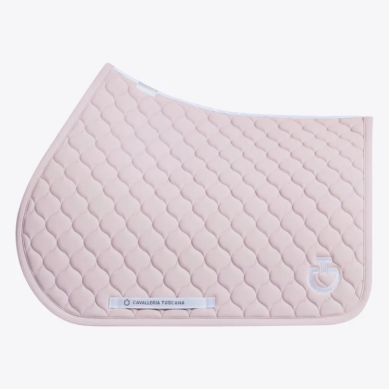 Circular Quilted Jersey Zadeldek Full by Cavalleria Toscana in Violet Ice – product photo