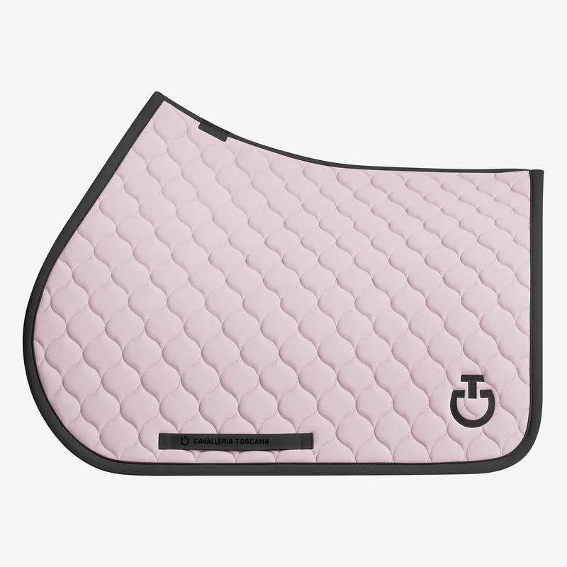 Circular Quilted Jersey Zadeldek Pony by Cavalleria Toscana in Pink – product photo