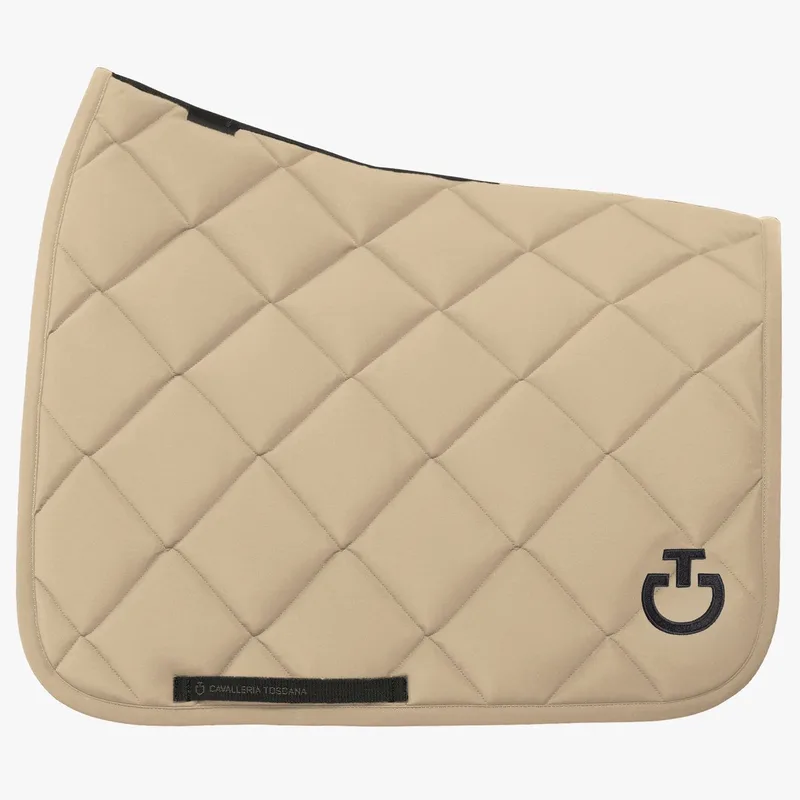 Diamond Quilted Jersey Zadeldek Full by Cavalleria Toscana in Beige – product photo