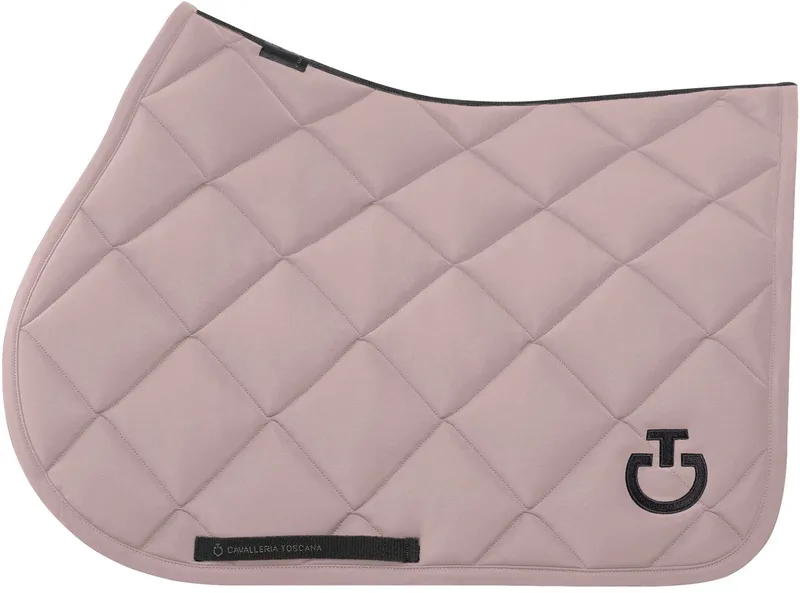 Diamond Quilted Jersey Zadeldek Jumping Full de Cavalleria Toscana en Cipria – photo produit