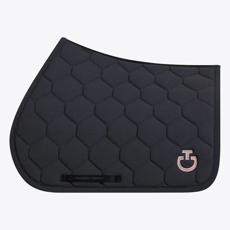 Quilted Jersey Perfored Zadeldek Full by Cavalleria Toscana in Charcoal – product photo
