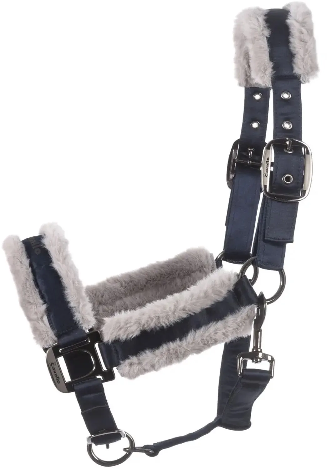 Halster voor paarden Cavallo Cavaljero de Cavallo en Bleu foncé – photo produit