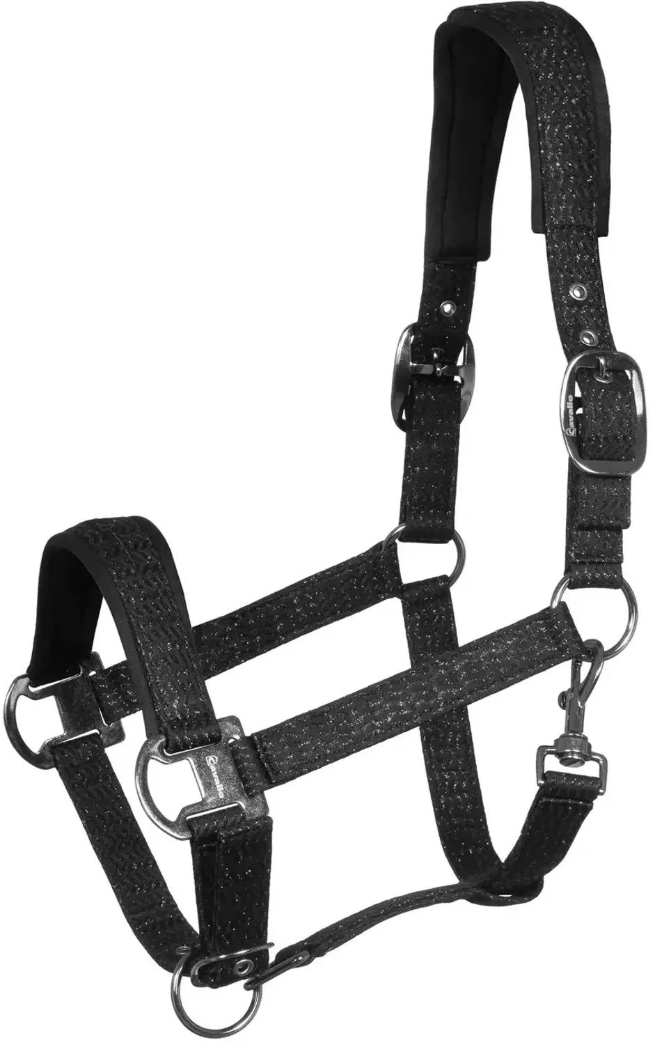 Halster voor paarden Cavallo Rose de Cavallo en Noir – photo produit