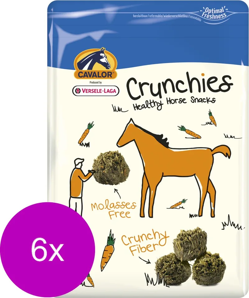 Crunchies - Paardenvoer - 6 x 1.5 kg van Cavalor – productfoto