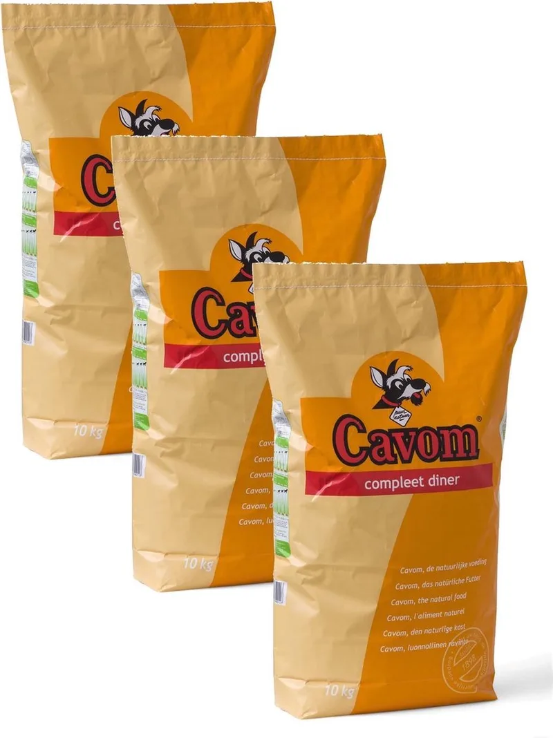 Compleet Diner - Hondenvoer - 3 x Granen Vlees 10 kg de Cavom – photo produit