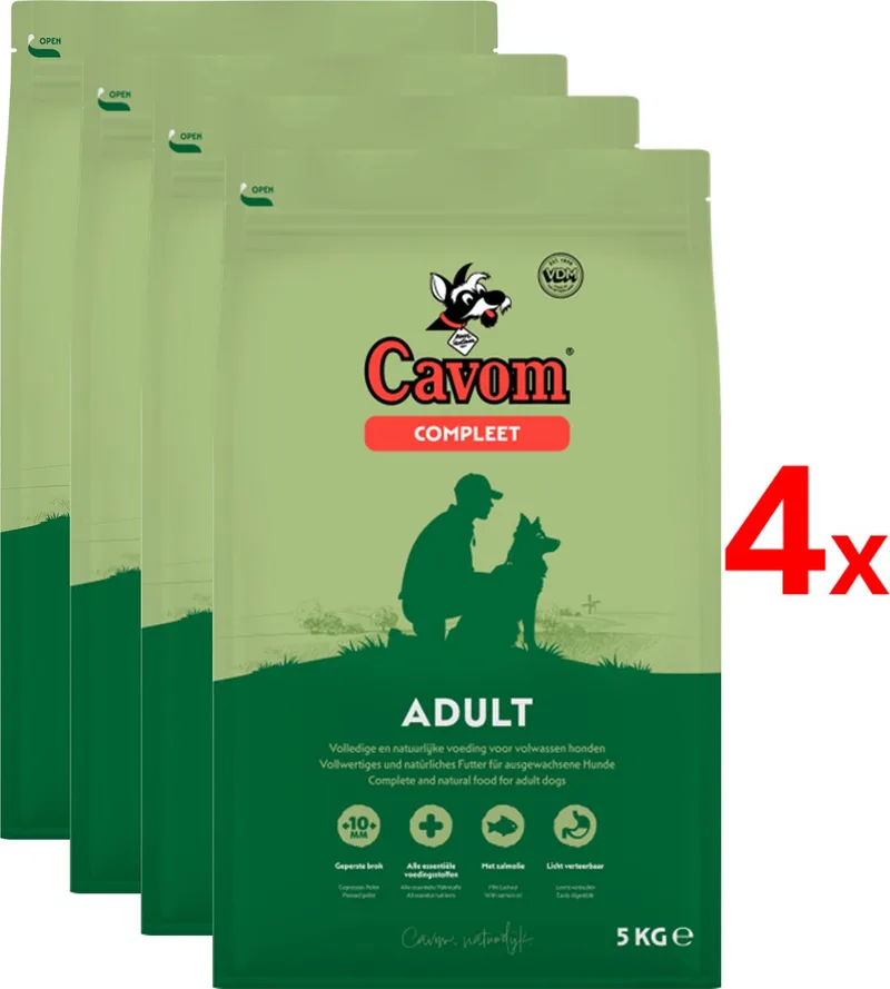 Compleet - Hondenvoer - 4x5kg van Cavom – productfoto