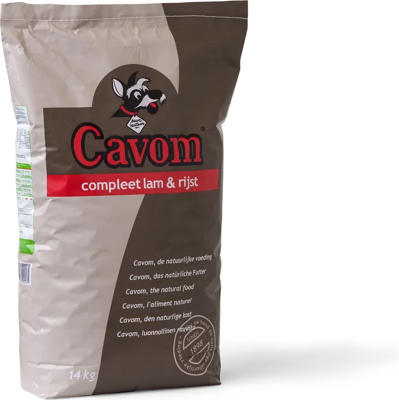 Compleet Hondenvoer Droog Lam - Rijst - 14 kg de Cavom – photo produit