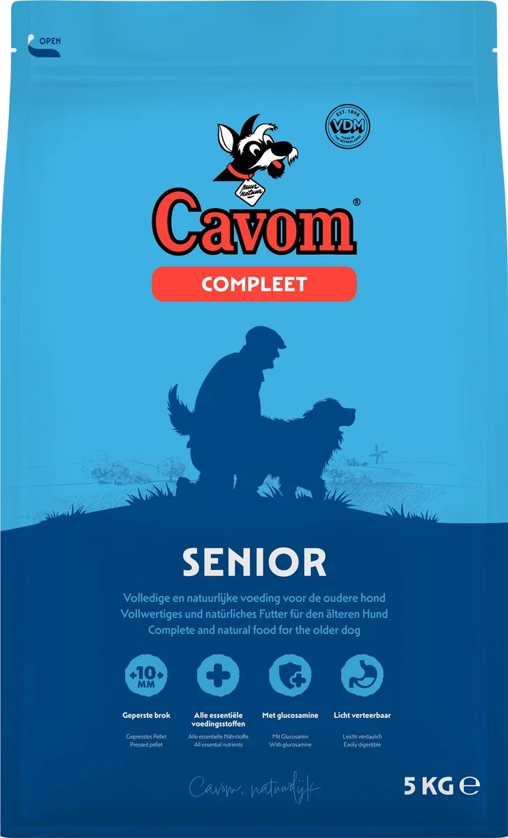 compleet Senior - geperste brokken - 5kg by Cavom – product photo