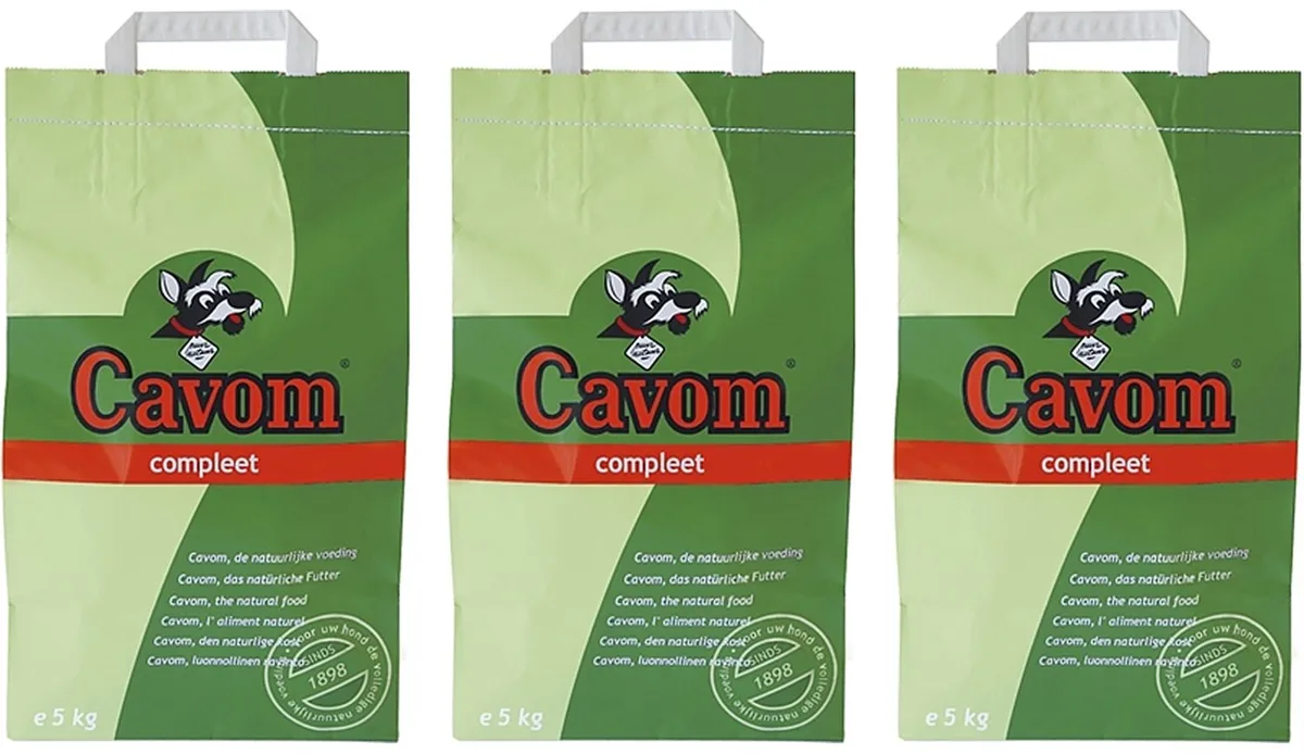 Hondenvoer - Compleet 5kg - 3 stuks - Multipack von Cavom – Produktfoto