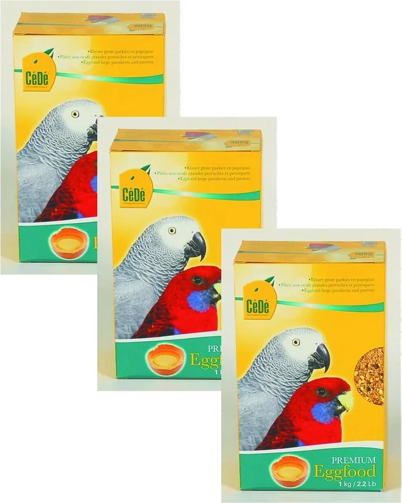 Eivoer Grote Parkiet Papegaai - Vogelvoer - 3 x 1 kg de Cede – photo produit