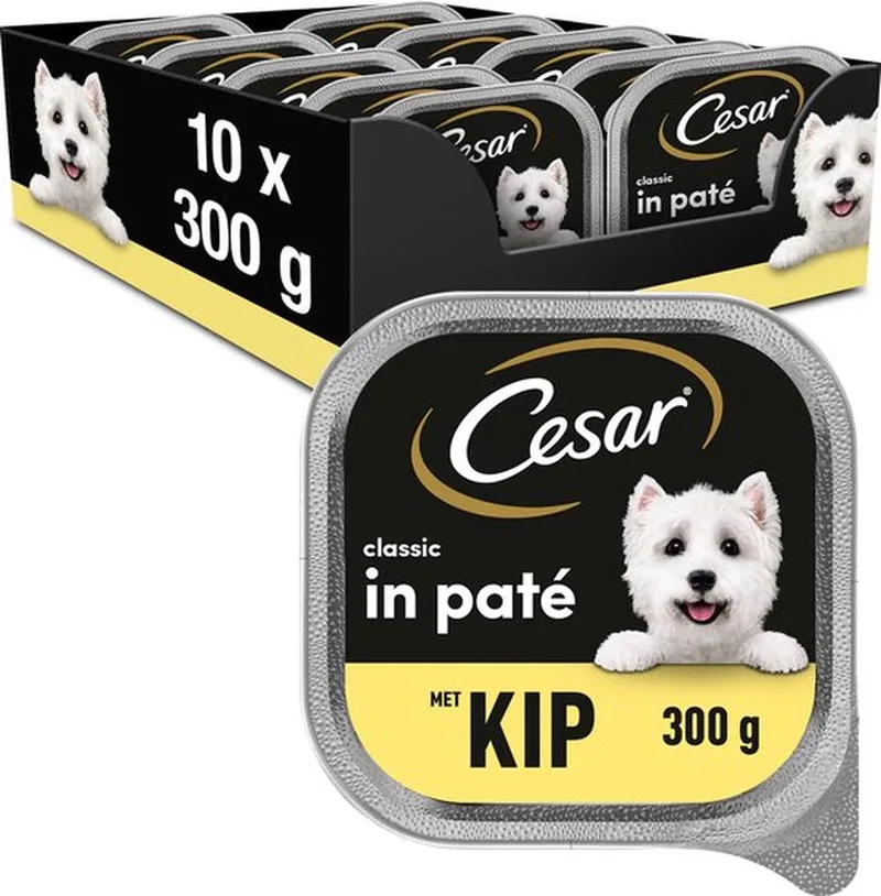 10x Cesar Classic Kuipje Paté Kip - Hondenvoeding - 300g von Cesar – Produktfoto