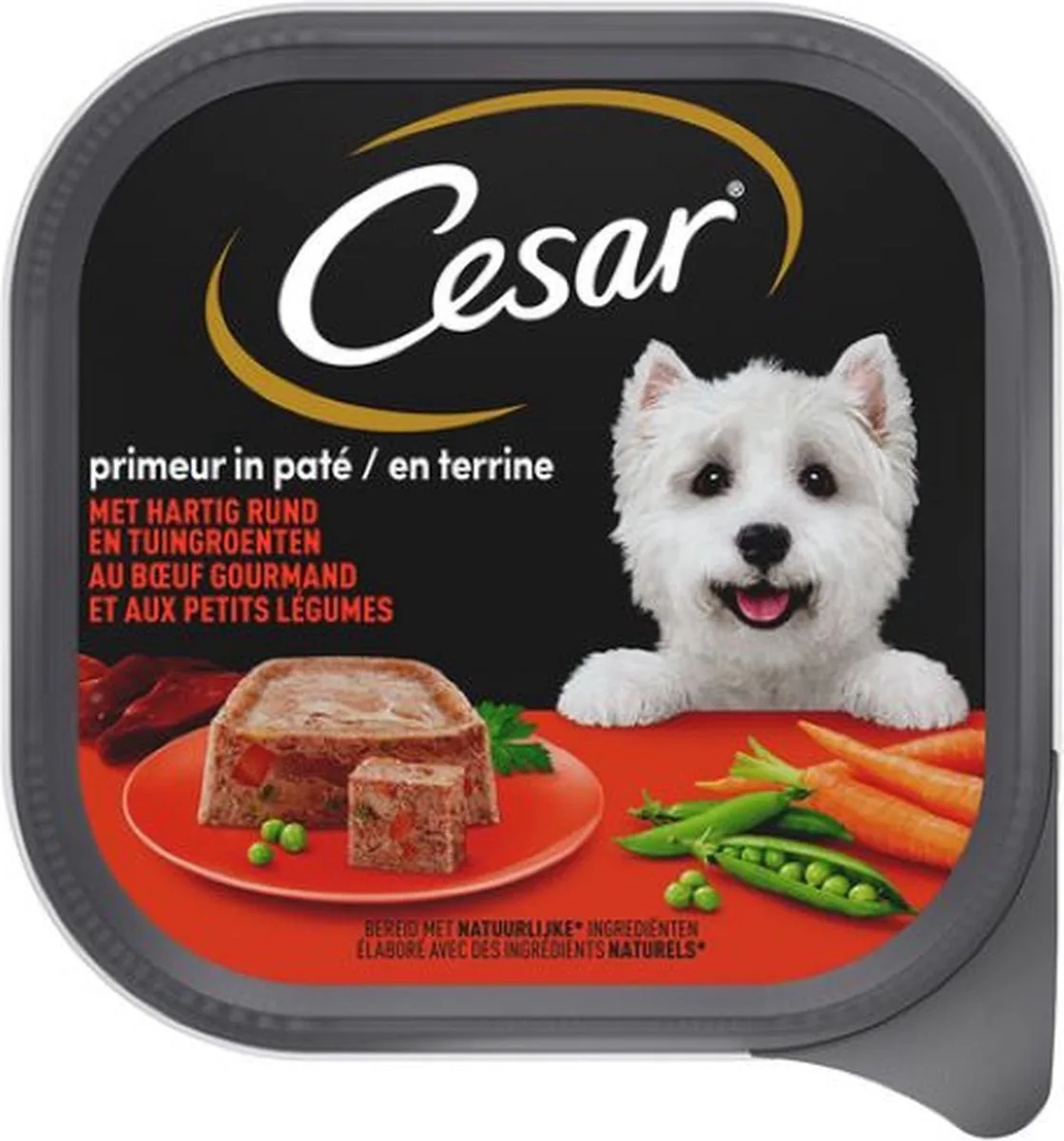 10x Cesar - Primeur in paté met hartig rund en tuingroenten - 300g van Cesar – productfoto