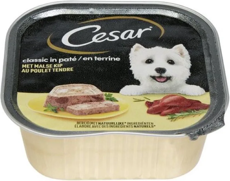 15x Cesar Hondenvoer - Classic - Kip in Paté - Maaltijdkuipjes- 300g de Cesar – photo produit