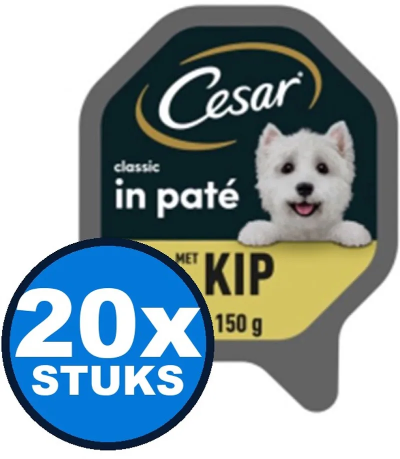 20x Cesar Classic - Pate met Kip - Hondenvoer - 150g by Cesar – product photo