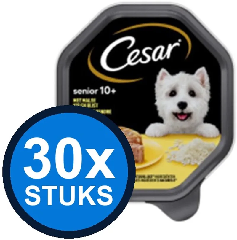30x Cesar Senior - Kip & Rijst - Hondenvoer - 150g by Cesar – product photo
