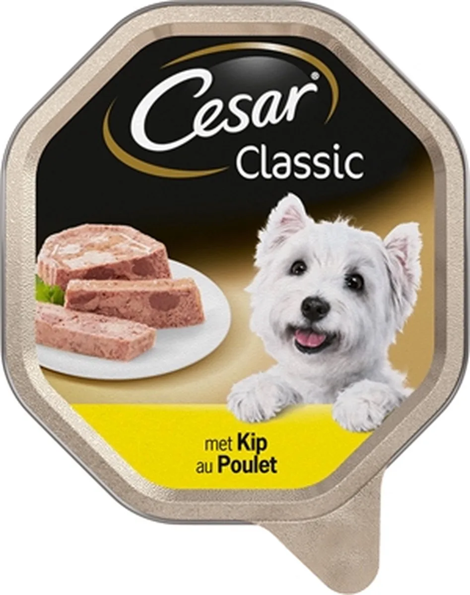 alu classic pate met kip - 150 gr - 14 stuks van Cesar – productfoto