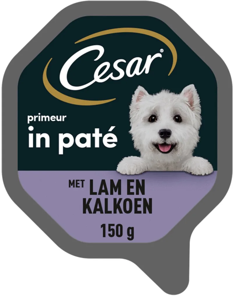 Hond natvoer - Classic -Kalkoen & Lam - 14 x 150gram by Cesar – product photo