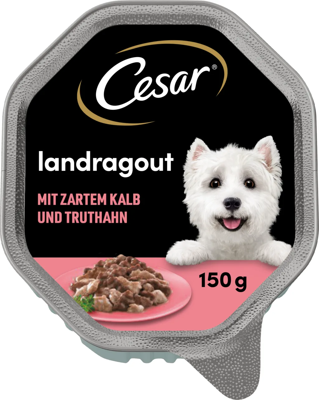 Landküche mit Kalb und Truthahn in köstlicher Sauce - 150 g von Cesar – Produktfoto