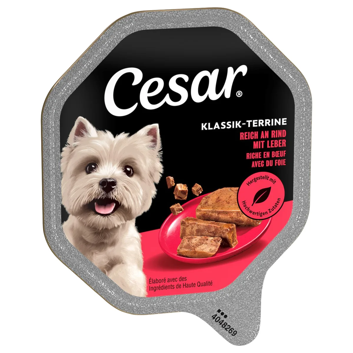 Nassfutter für Hunde Ochsengeschmack in Paté Tub 150 GR fra Cesar – produktbillede