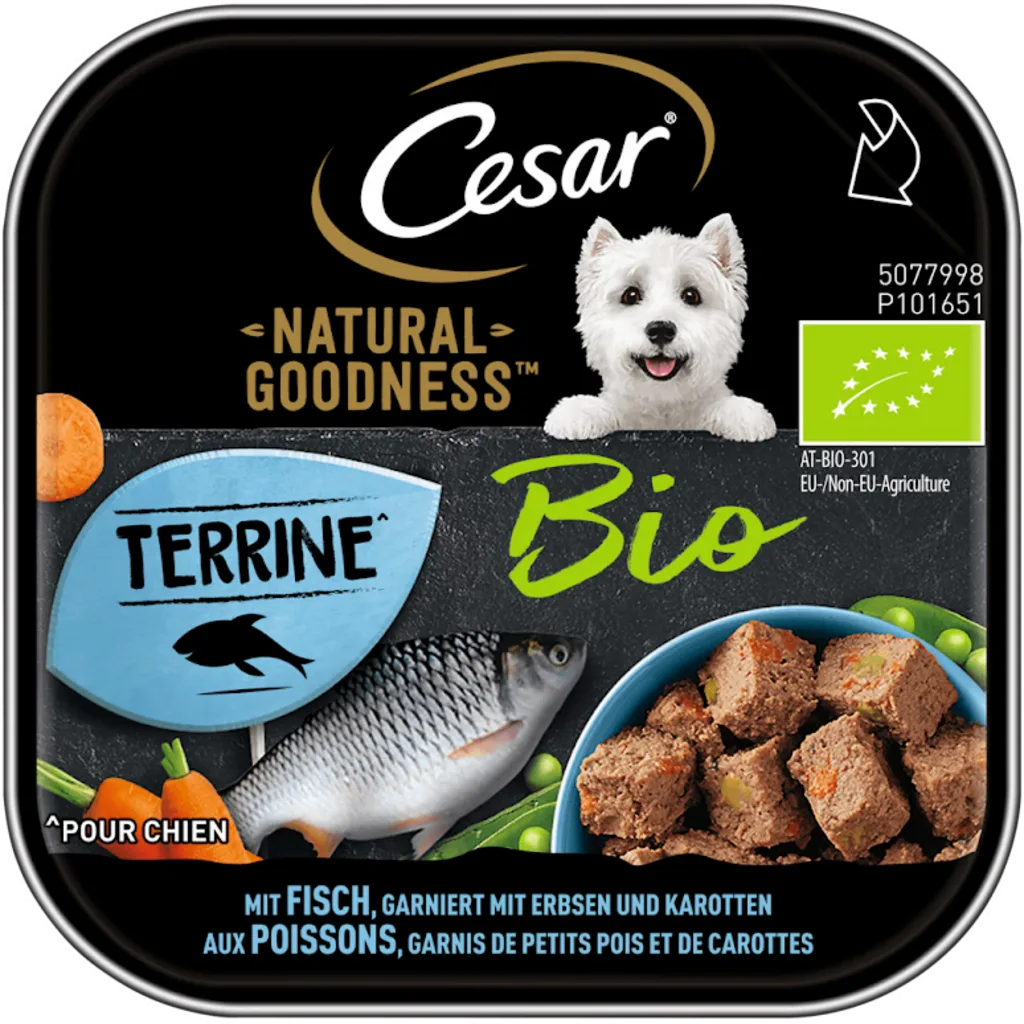 Natural Goodness Bio Terrine mit Fisch - 100 g van Cesar – productfoto