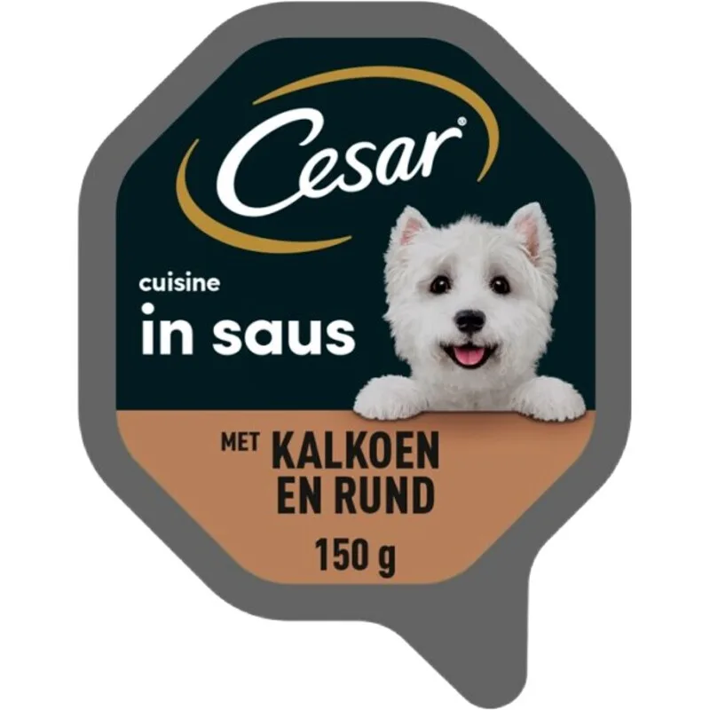 Premium Hondenvoer Kalkoen & Rund Hoog Eiwit 150 g de Cesar – photo produit