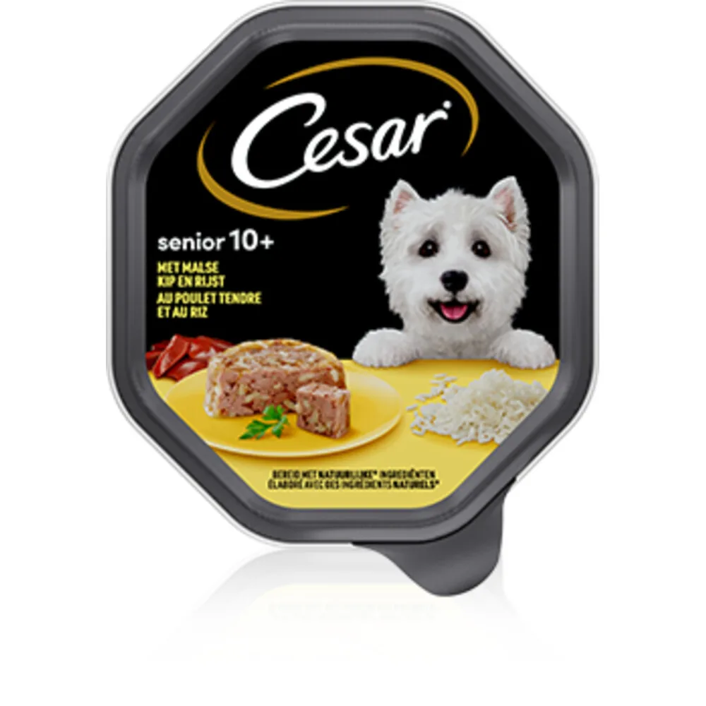 Senior in Gelei Kuipje Kip en Rijst 150 gr van Cesar – productfoto