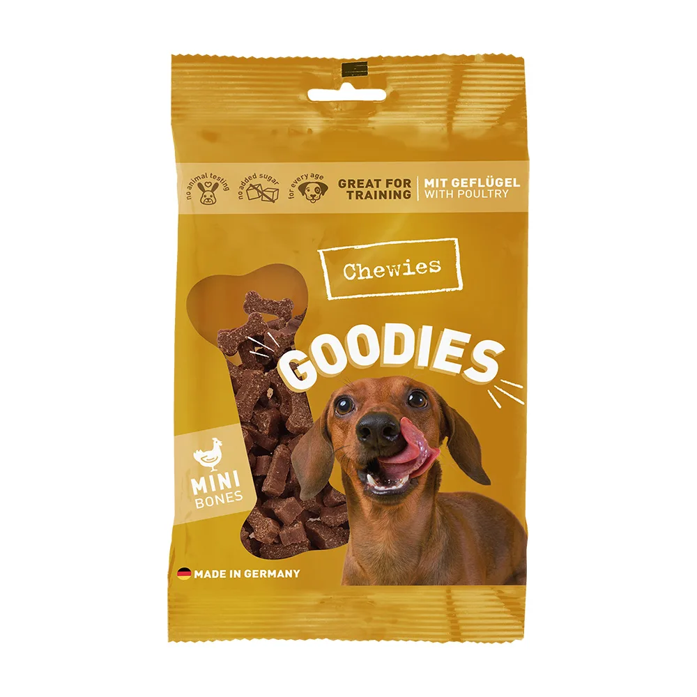 125g Mini Botjes (semi-moist) Gevogelte Chewies Hondensnacks by Chewies – product photo