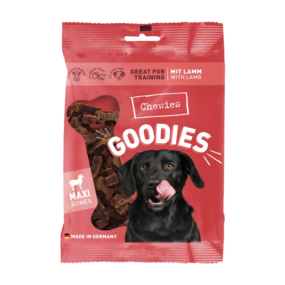 200g Botjes Kauwsnacks Lam-smaak Chewies Hondensnacks van Chewies – productfoto
