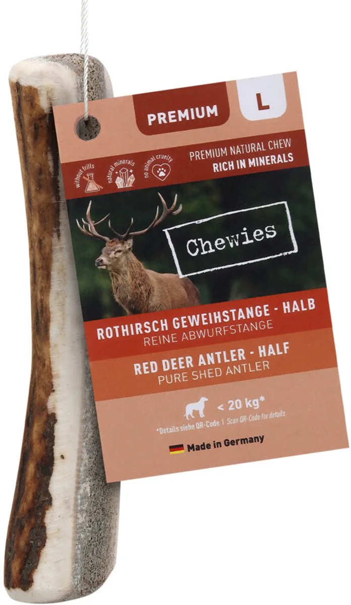 Edelherten Gewei Stang L Half 140 gr von Chewies – Produktfoto