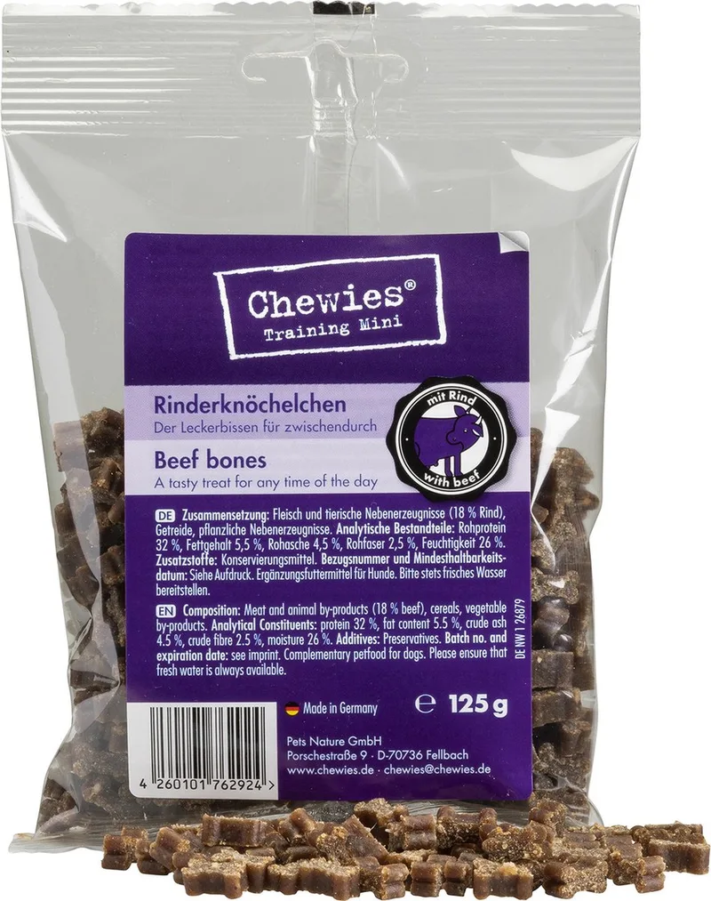 Goodies Hondensnacks Mini Rund - 12 x 125 gr - Voordeelverpakking von Chewies – Produktfoto