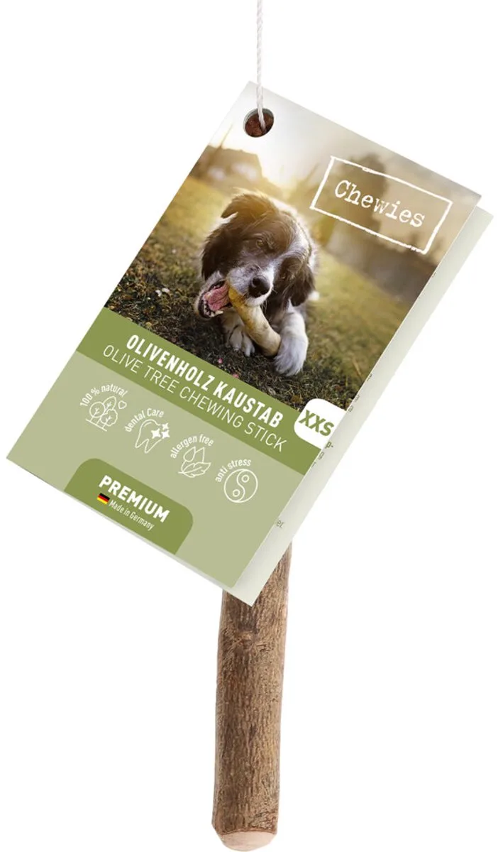 Olijfhout Hondensnack XXS - 15 x - Voordeelverpakking de Chewies – photo produit