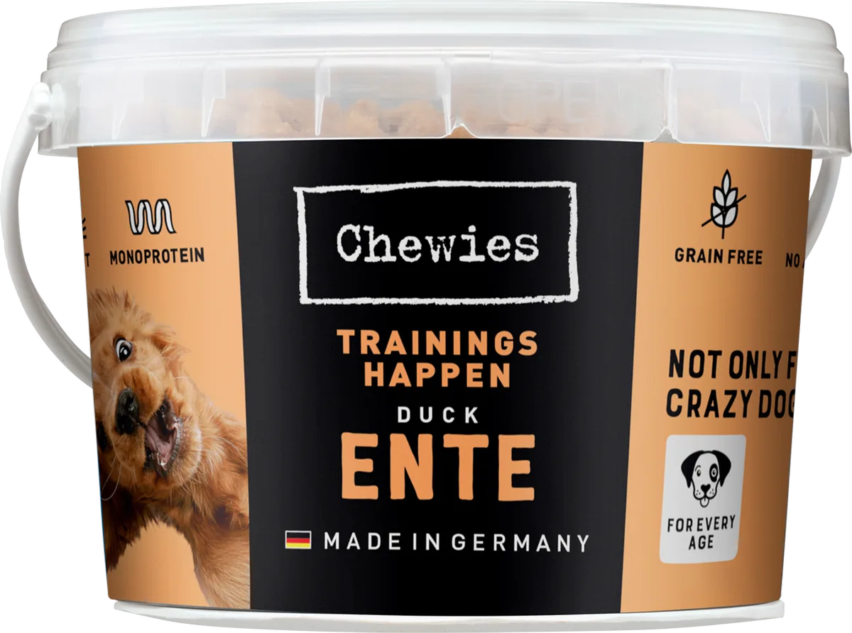 Trainingshappen Ente - 300 g von Chewies – Produktfoto